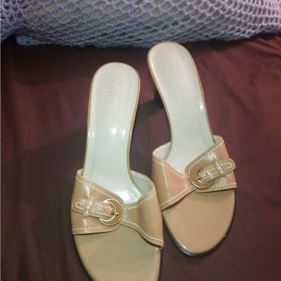 Franco Sarto, ladies tan size 10 mules - Picture 4 of 4
